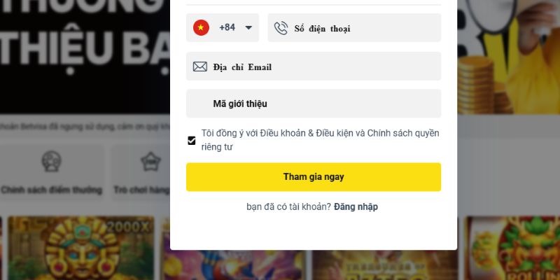 Điều kiện để đăng ký Betvisa